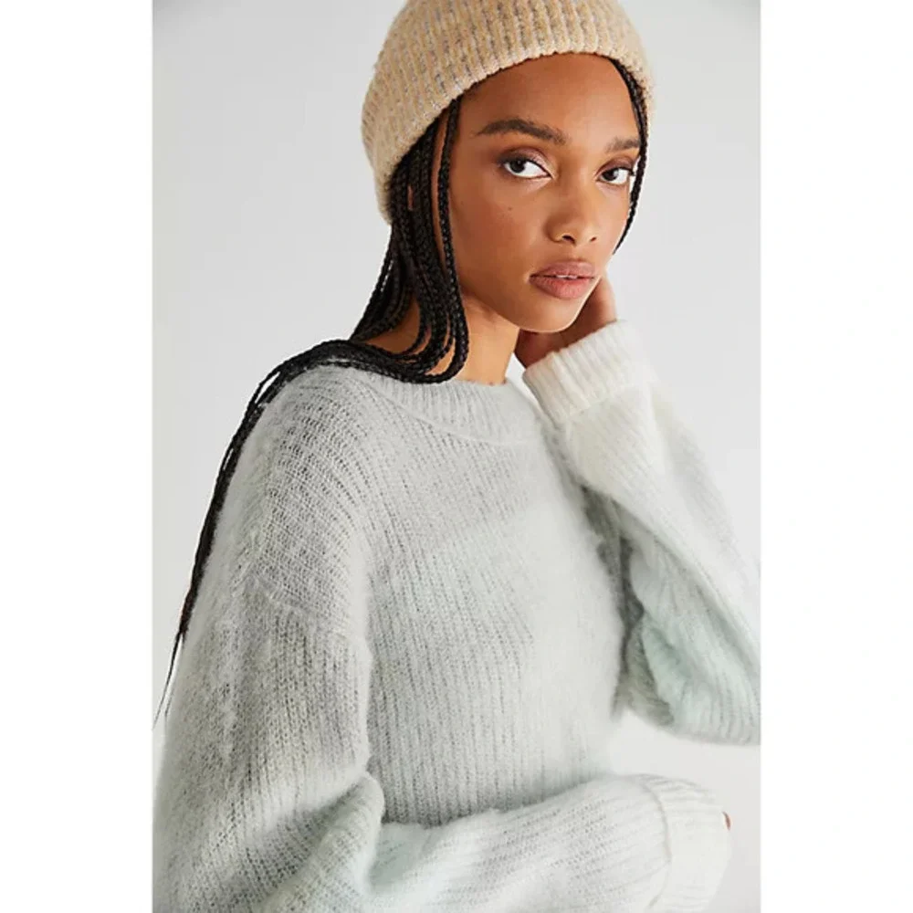 Free People Sweater Autumn Sky‎ Pullover Crew Neck Classic Casual Size XS NWT